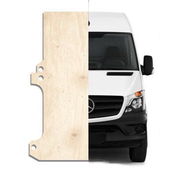 Підлога Mercedes Sprinter W907 L3 LWB від 2018р. фанера шумоізоляція фургонів MERC-03 фото