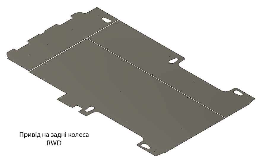 Підлога Ford Transit L2 MWB (2000-2014) середній вологостійка фанера FORD-02 фото