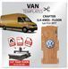 Полы VW Crafter L4 макси XLWB от 2017г. обшивка пола фургона, фанера 10мм VW-08 фото 2